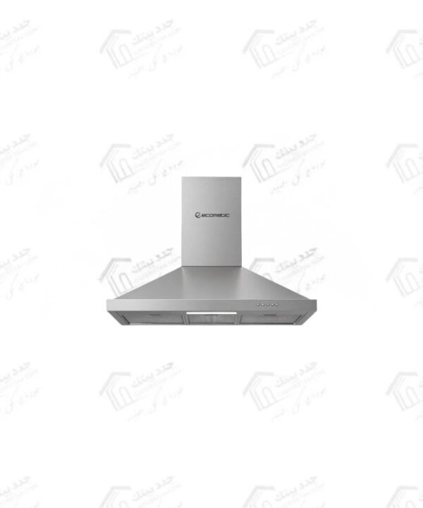 ايكوماتيك شفاط هرمي 90 سم قوة الشفط 750 م3/س بتصميم أنيق من الاستانلس ستيل H9307B