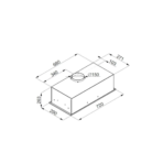 ⁦بيست اير شفاط حفر 72 سم قوة الشفط 1000 م3/س استانلس BIBIONE INOX⁩ - الصورة ⁦2⁩