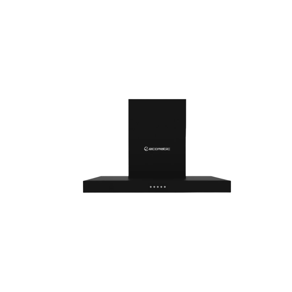 ايكوماتيك شفاط 60 سم شكل حرف T اسود قوة 750 م³/الساعة H6307TBKB