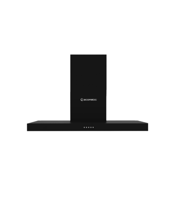 شفاط إيكوماتك 90 سم أسود على شكل حرف T - H910TBKB