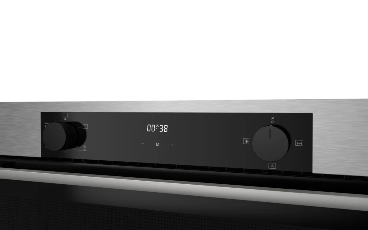 فرن إيكوماتك 90 سم غاز شواية وإستانلس ديجيتال تاتش بالمروحة - G9604TDX