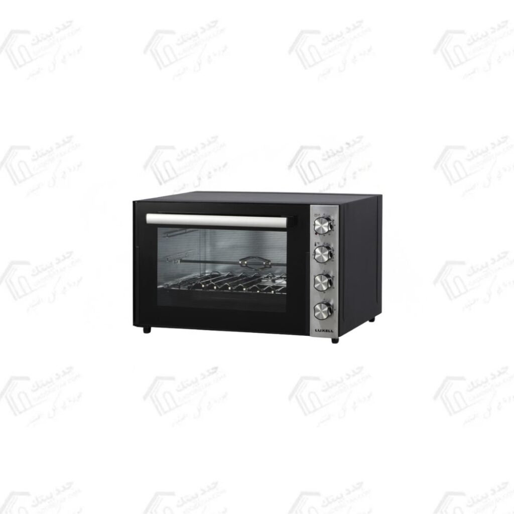 كومتيل فرن كهربائي قائم 2500 وات (Mini Oven) بسعة 70 لتر بتصميم أنيق باللون الأسود LX-9625
