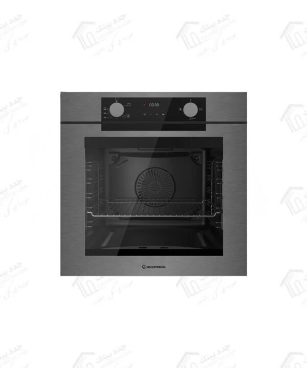 ايكوماتك فرن غاز بلت إن 83 لتر 60 سم (Dark Inox) مع شواية غاز و مروحة بتصميم فاخر G6604PRODX