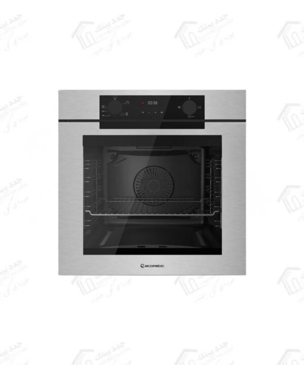 ايكوماتك فرن غاز بلت إن 83 لتر 60 سم مع شواية غاز و مروحة بتصميم فاخر بلون استانلس G6604PROXX
