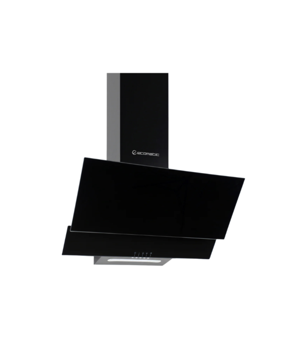 شفاط إيكوماتك 90 سم موديل ديكوري مائل كريستال أسود - H910MRB