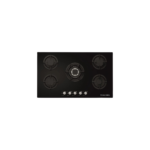 مسطح بلت إن غاز 90 سم كريستال أسود – إيكوماتك | 5 شعلات - S907ALC