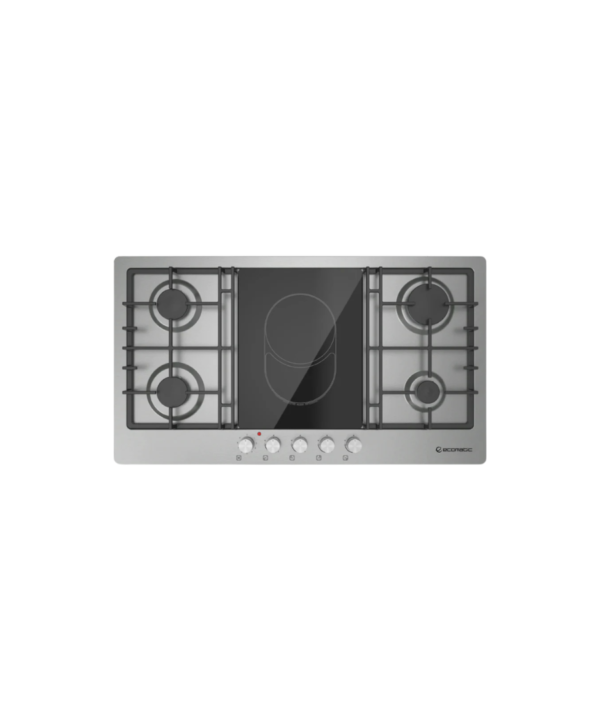 مسطح بلت إن غاز 92 سم ستانلس ستيل مع عين فيترو سيراميك | 5 شعلات XL - S963XLV