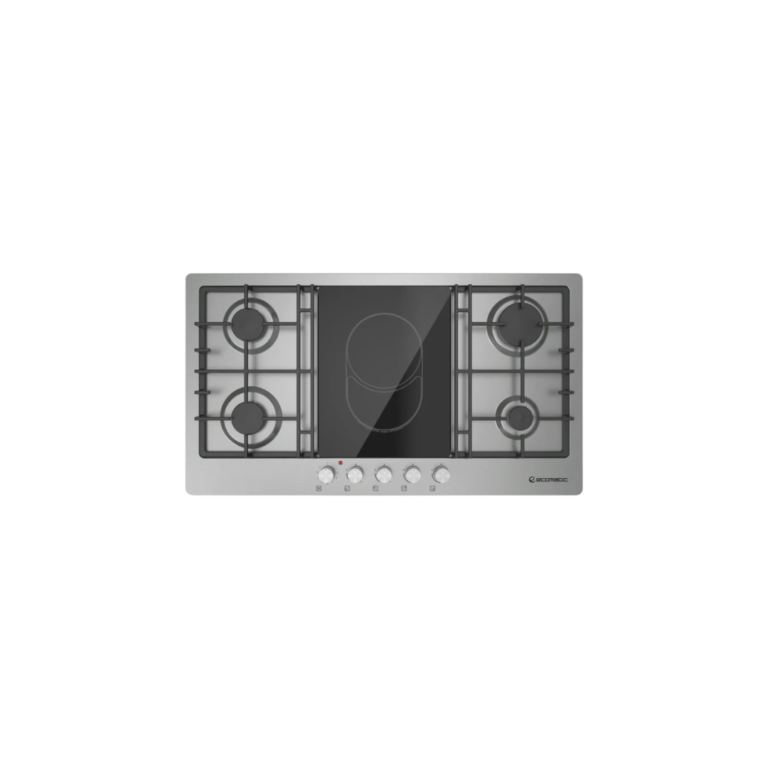 مسطح بلت إن غاز 92 سم ستانلس ستيل مع عين فيترو سيراميك | 5 شعلات XL - S963XLV