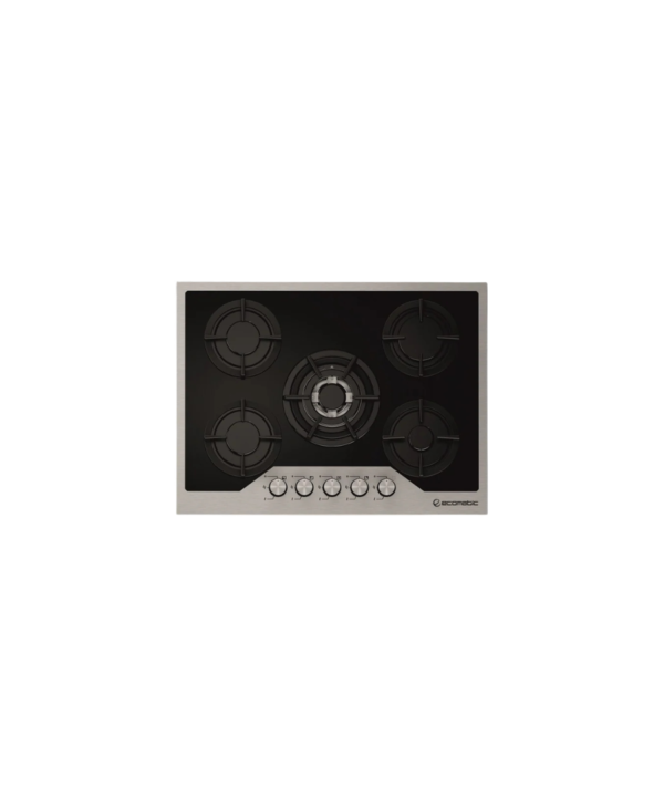 مسطح غاز بلت إن 70 سم – كريستال أسود × ستانلس ستيل – S707IGC