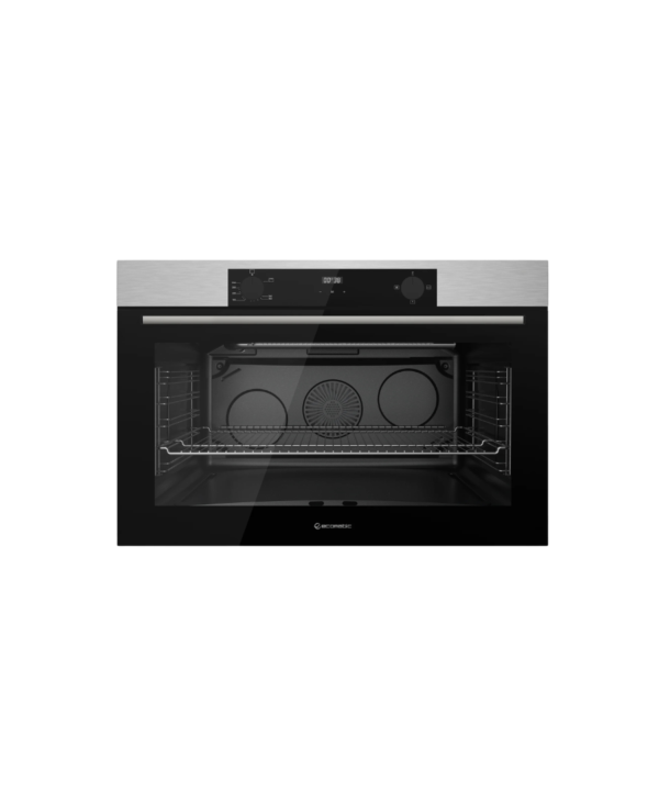 فرن إيكوماتك 90 سم غاز شواية وإستانلس ديجيتال تاتش بالمروحة - G9604TDX