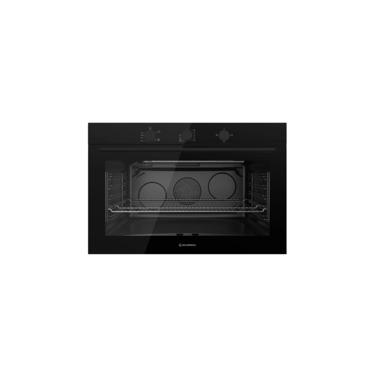 فرن إيكوماتك 90 سم غاز شواية كريستال أسود بالمروحة - G9604GT