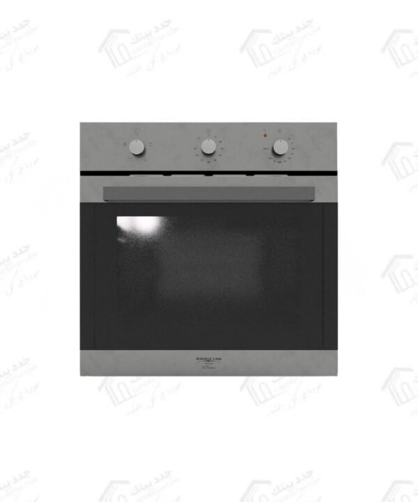 كيتشن لاين فرن كهربائي بلت إن Kitchen Line مقاس 60 سم سعة داخلية كبيرة 66 لتر 4 وظائف طهي كهربائية بتصميم أنيق من الاستانلس ستيل مع واجهة زجاجية سوداء FE6SA43AXN