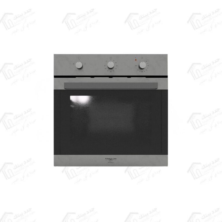 كيتشن لاين فرن كهربائي بلت إن Kitchen Line مقاس 60 سم سعة داخلية كبيرة 66 لتر 4 وظائف طهي كهربائية بتصميم أنيق من الاستانلس ستيل مع واجهة زجاجية سوداء FE6SA43AXN