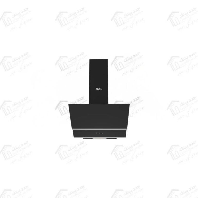 تيفا شفاط ديكورى 90 سم قوة الشفط 850 م3/س بتصميم ديكوري مائل من الزجاج الأسود CTW 21-BLACK