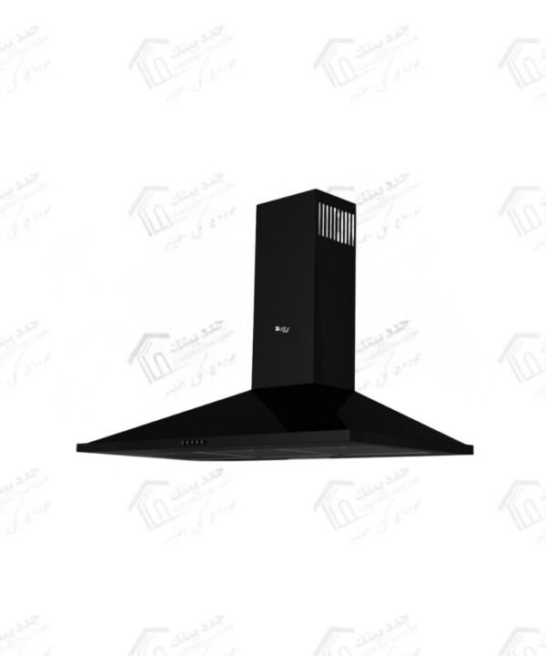 بيورتي شفاط هرمي 60 سم قوة الشفط 650 م3/س بتصميم كلاسيكي من الاستانلس ستيل الاسود ETO BL 60 cm