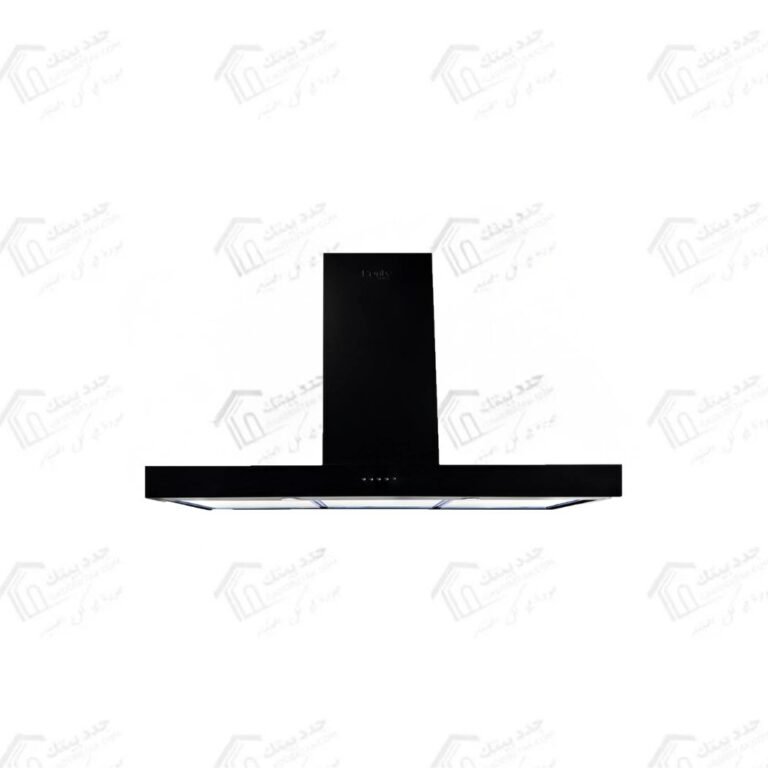 بيورتي شفاط حرف تي 90 سم قوة الشفط 650 م3/س بتصميم فلات عصري من لاستانلس الأسود FLATO BL 90 cm