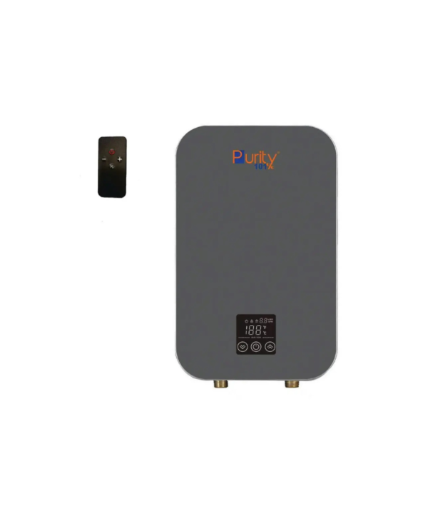 بيورتي سخان مياه ديجيتال فوري كهربائي 9 كيلو وات دجيتال لون رمادي P101-9KW-GREY