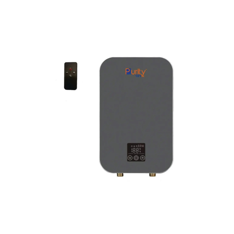 بيورتي سخان مياه ديجيتال فوري كهربائي 9 كيلو وات دجيتال لون رمادي P101-9KW-GREY