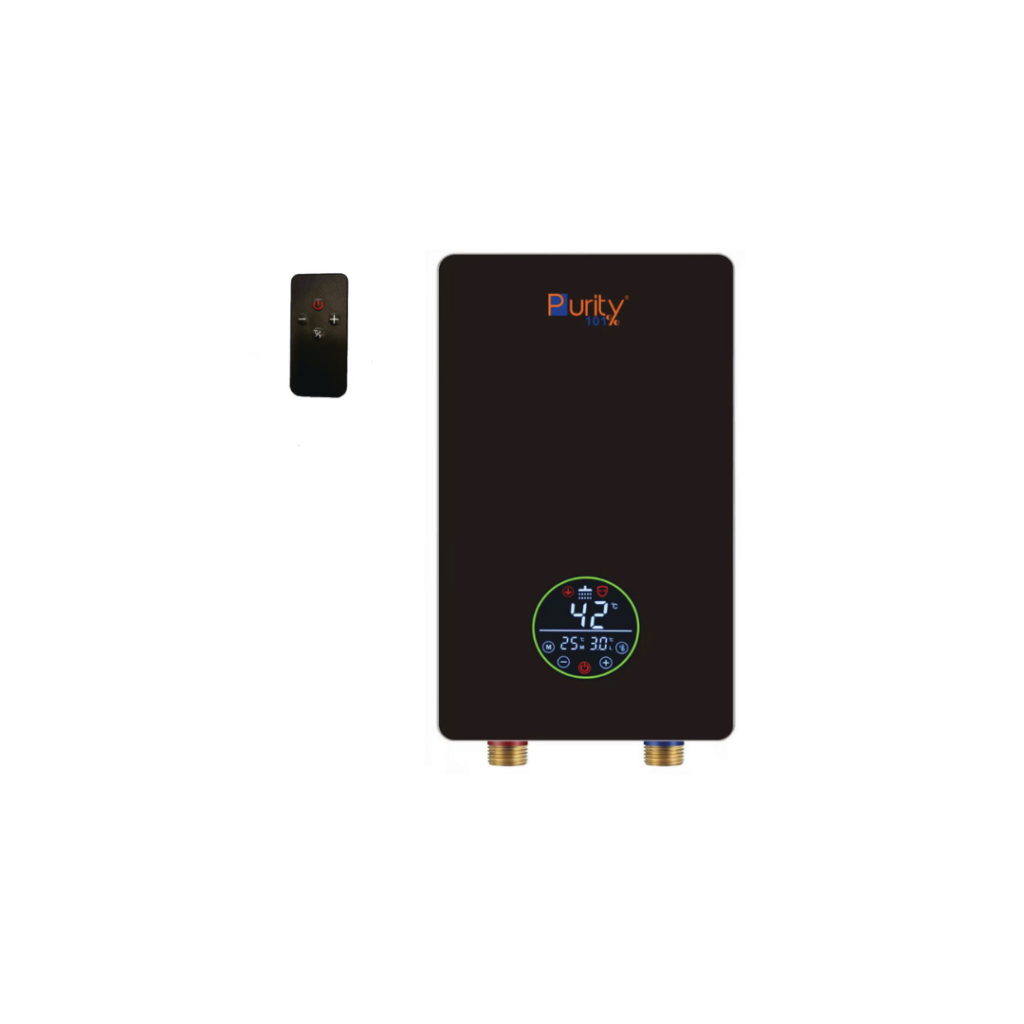 بيورتي سخان مياه فوري كهربائي 11 كيلو وات ديجيتال لون اسود P101-11KW-BL