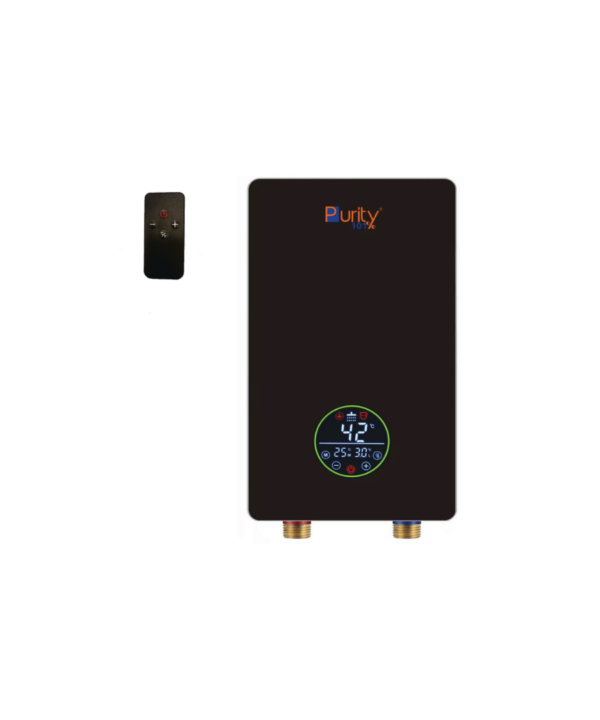 بيورتي سخان مياه فوري كهربائي 11 كيلو وات ديجيتال لون اسود P101-11KW-BL