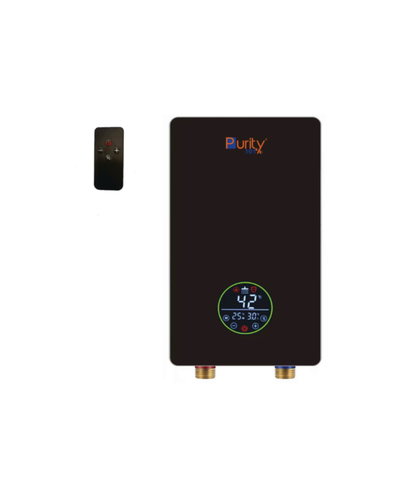 بيورتي سخان مياه فوري كهربائي 13 كيلو وات ديجيتال لون اسود P101-13KW-BL