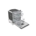 ⁦جروينيا غسالة اطباق بلت ان 16 فرد عدد السلال 3 توقف لمنع تسريب الماء تجفيف تام مع فتح الباب الاتوماتيكي ماتور انفرتر GV673C61⁩ - الصورة ⁦2⁩