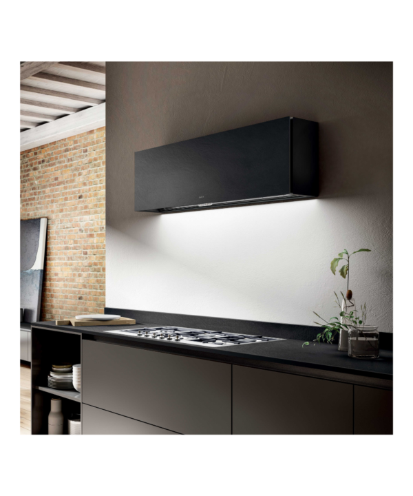 اليكا شفاط رأسي 90 سم قوة شفط 900 م³/ساعة تحكم باللمس والموبايل اسود RULES