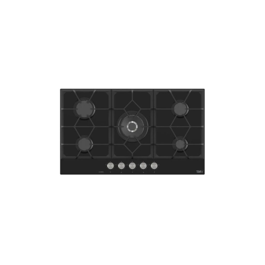 تيفا مسطح غاز بلت ان 90 سم 5 شعلة اسود RT045