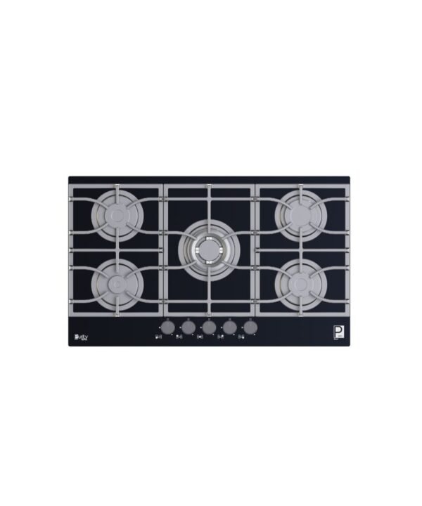 بيورتي مسطح غاز بلت ان 90 سم 5 شعلة اسود HPT939G