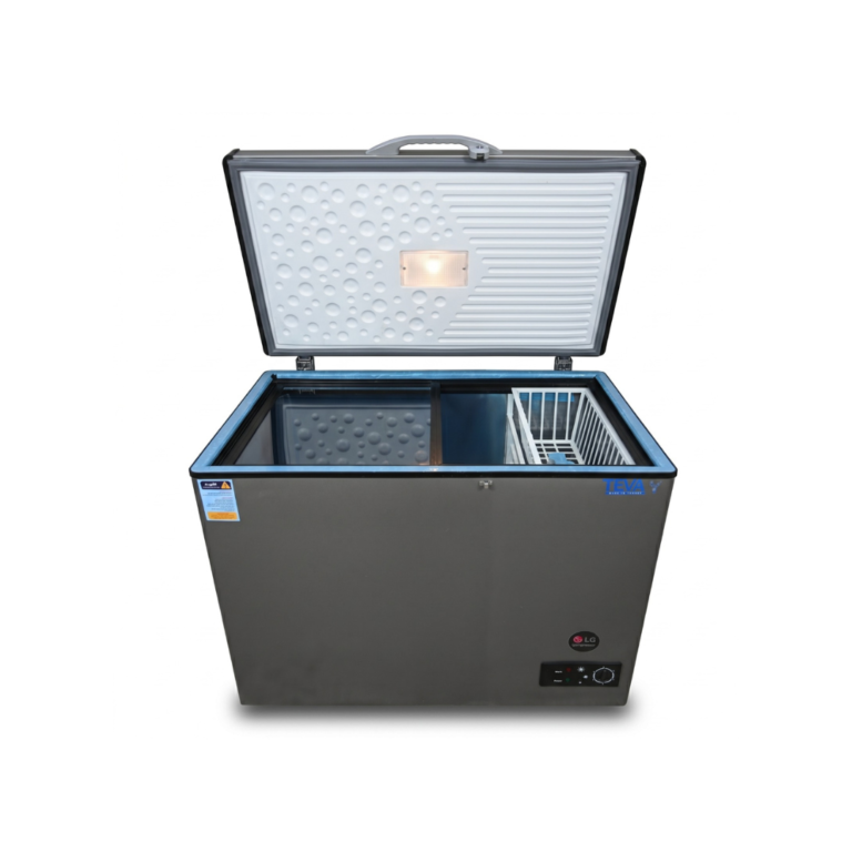 تيفا فريزر افقي 350 لتر استانلس ستيل بالكامل من الداخل لون رمادي 350S