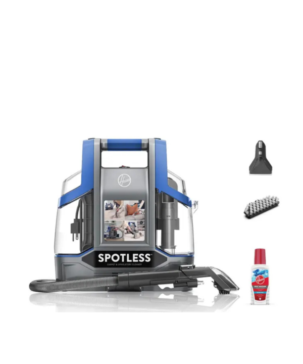 مكنسة غسيل السجاد هوفر سبوتليس سبوت ، ببدون كيس ، رمادي وازرق - CDCW - CSME