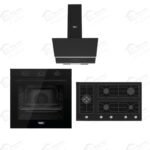 طقم بلت إن تيفا شفاط ديكورى 90 سم قوة الشفط 850 م3/س ديجيتال اسود CTW 21-BLACK تيفا مسطح بلت ان 5 شعلة 90 سم اسود SL145 تيفا فرن غاز بلت ان 60 سم 82 لتر اسود QGSTL 75MT CS