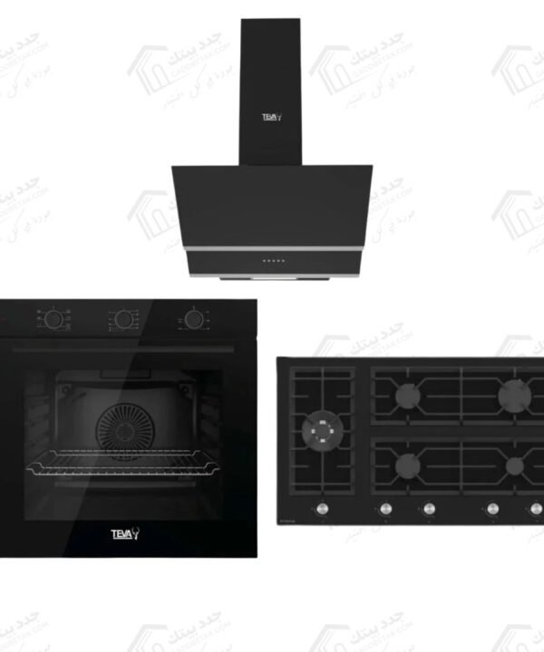 طقم بلت إن تيفا شفاط ديكورى 90 سم قوة الشفط 850 م3/س ديجيتال اسود CTW 21-BLACK تيفا مسطح بلت ان 5 شعلة 90 سم اسود SL145 تيفا فرن غاز بلت ان 60 سم 82 لتر اسود QGSTL 75MT CS