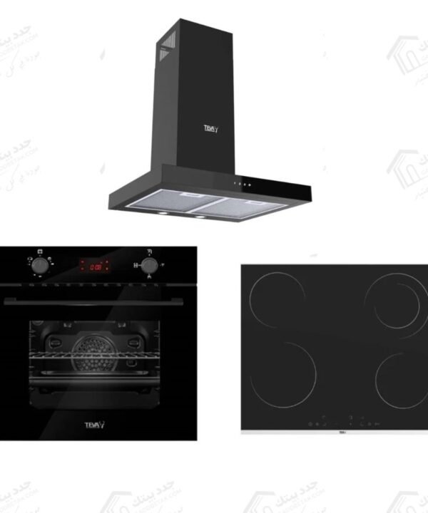 طقم بلت إن تيفا شفاط 60 سم حرف T قوة الشفط 850 م3/ س ديجيتال اسود CTW 37-HTC-BLACK تيفا مسطح كهرباء بلت ان 60 سم 4 مناطق للطهي أسود MS263 تيفا فرن غاز بلت ان 60 سم 72 لتر ديجيتال اسود NBGF BDT