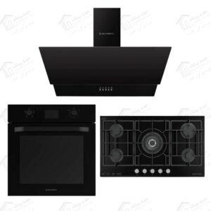 طقم بلت إن ايكوماتيك شفاط ديكوري 90 سم قوة شفط 750 م³/س 3 سرعات H9307MRB ايكوماتك مسطح غاز بلت إن 92 سم كريستال أسود 5 شعلات S997XLC ايكوماتك فرن غاز بلت ان 67 لتر 60 سم كريستال أسود ديجيتال G6504GTDX