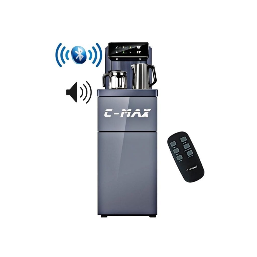 ديسبنسر سي ماكس بلس C-MAX plus بتصميم عالمى تحكم تاتش مزود بلوتوث، سينسور أمان، تبريد فائق وتسخين حتى 100°، براد مدمج، ريموت