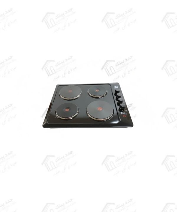 بيورتي مسطح كهرباء بلت ان مقاس 60 سم مزود بـ 4 عيون كهربائية (Hot Plates) بتصميم أنيق من الاستانلس ستيل المطلي باللون الاسود HPT601BLE