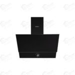كومتيل شفاط ديكورى 60 سم قوة الشفط 450 م3/س بتصميم فاخر من الزجاج الكريستال الأسود DA6-830-BL