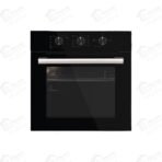 كومتيل فرن غاز بلت إن مقاس 60 سم 60 لتر بتصميم فاخر من الزجاج الأسود A6CG Black Glass
