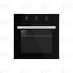 كومتيل فرن غاز بلت إن مقاس 60 سم 60 لتر بتصميم فاخر من الزجاج الأسود A6CG Black Glass