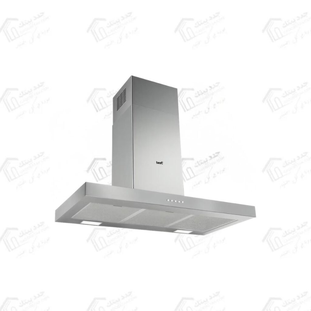 بيست اير شفاط 90 سم حرف T قوة الشفط 1000 م3/س بتصميم فاخر باللون الأستانلس TPRO 90CM INOX