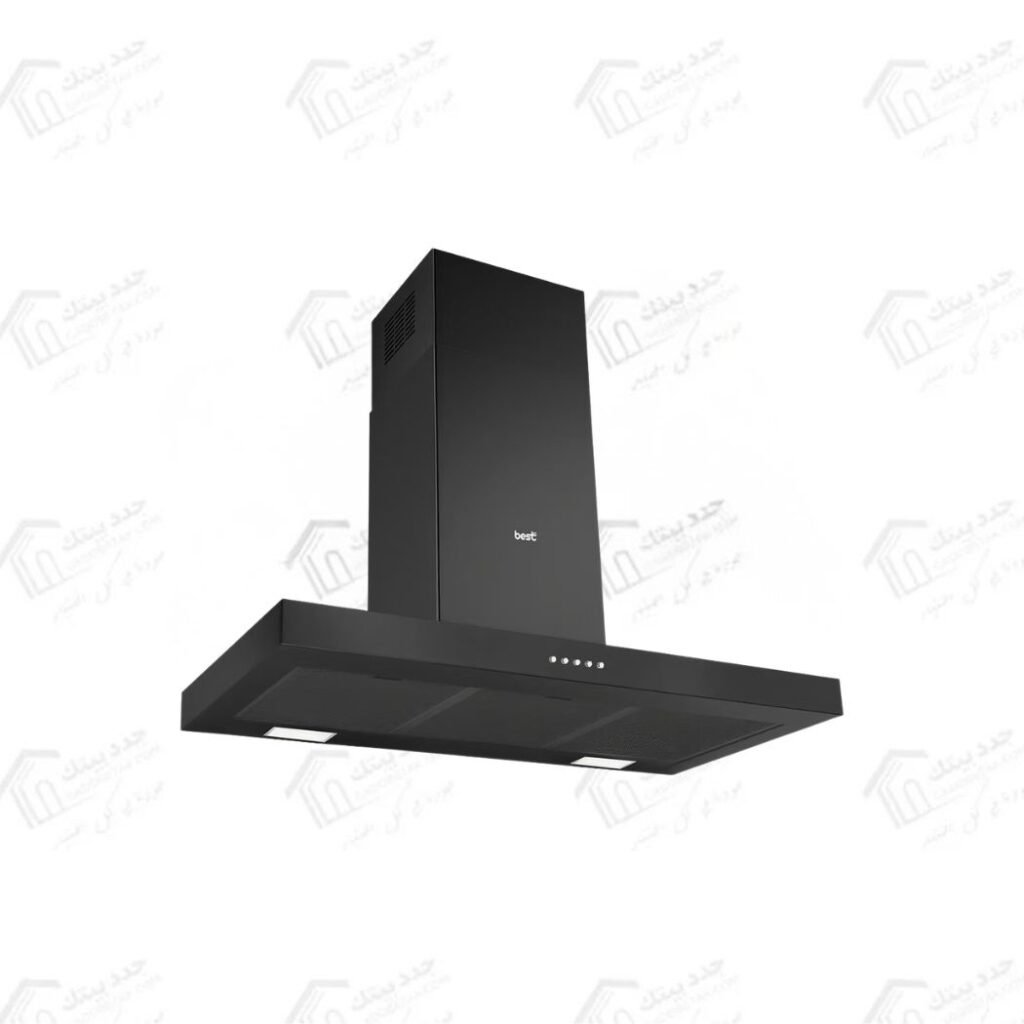 بيست اير شفاط 90 سم حرف T قوة الشفط 1000 م3/س بتصميم فاخر باللون الأستانلس الاسود TPRO 90CM BK