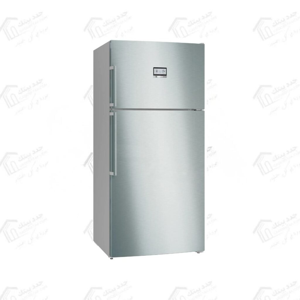 بوش ثلاجة وفريزر KDN86AI3E9 سعة 687 لتر بتقنية Total No Frost وVitaFresh من سلسلة Series 6 بتصميم قائم بذاته مع فريزر علوي، وتشطيب ستانلس ستيل مقاوم لبصمات الأصابع KDN86AI3E9
