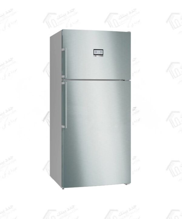بوش ثلاجة وفريزر KDN86AI3E9 سعة 687 لتر بتقنية Total No Frost وVitaFresh من سلسلة Series 6 بتصميم قائم بذاته مع فريزر علوي، وتشطيب ستانلس ستيل مقاوم لبصمات الأصابع KDN86AI3E9
