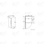 بوش ثلاجة قائمة بذاتها KSV36VL30U سعة 346 لتر بتقنية VitaFresh وVarioInverter من سلسلة Series 4 بتصميم قائم بذاته، بدون جزء فريزر، وتشطيب أنيق بمظهر الستانلس ستيل - الصورة 2