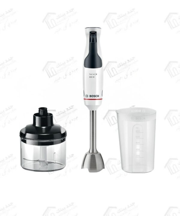بوش هاند بلندر ErgoMaster MSM4W420 قدرة 800 وات مع Dynamic Speed Control من سلسلة ErgoMaster Series 4 بتصميم عملي وأنيق باللون الأبيض