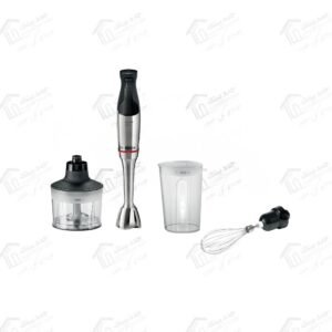 بوش هاند بلندر ErgoMaster MSM6M831 قدرة 1200 وات مع QuattroBlade System Pro من سلسلة ErgoMaster Series 6 بتصميم أنيق من الستانلس ستيل