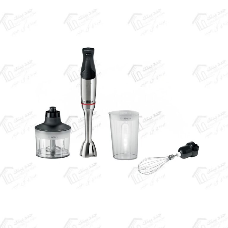 بوش هاند بلندر ErgoMaster MSM6M831 قدرة 1200 وات مع QuattroBlade System Pro من سلسلة ErgoMaster Series 6 بتصميم أنيق من الستانلس ستيل