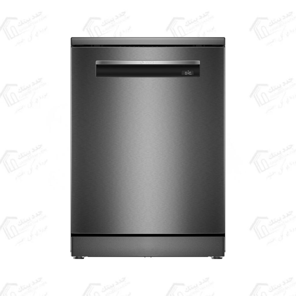 بوش غسالة أطباق SMP6EMC00V مقاس 60 سم سعة 14 فرد مع Home Connect من سلسلة Series 6 بتصميم أنيق باللون الإينوكس الأسود المقاوم للبصمات