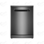 بوش غسالة أطباق SMP6EMC00V مقاس 60 سم سعة 14 فرد مع Home Connect من سلسلة Series 6 بتصميم أنيق باللون الإينوكس الأسود المقاوم للبصمات